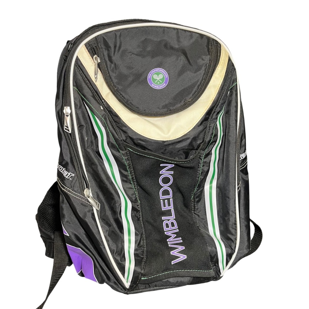 Official Wimbledon Championship Babolat Multi-Pocket Tennis Racket Bag Backpack‎